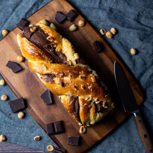 Hazelnut chocolate babka