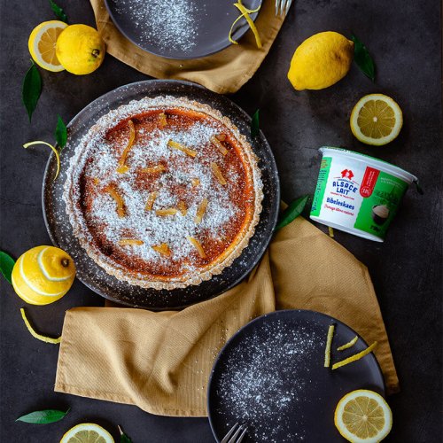 Lemon fromage blanc tart