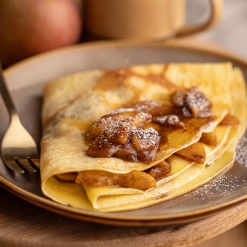 Roasted Apple Crêpes